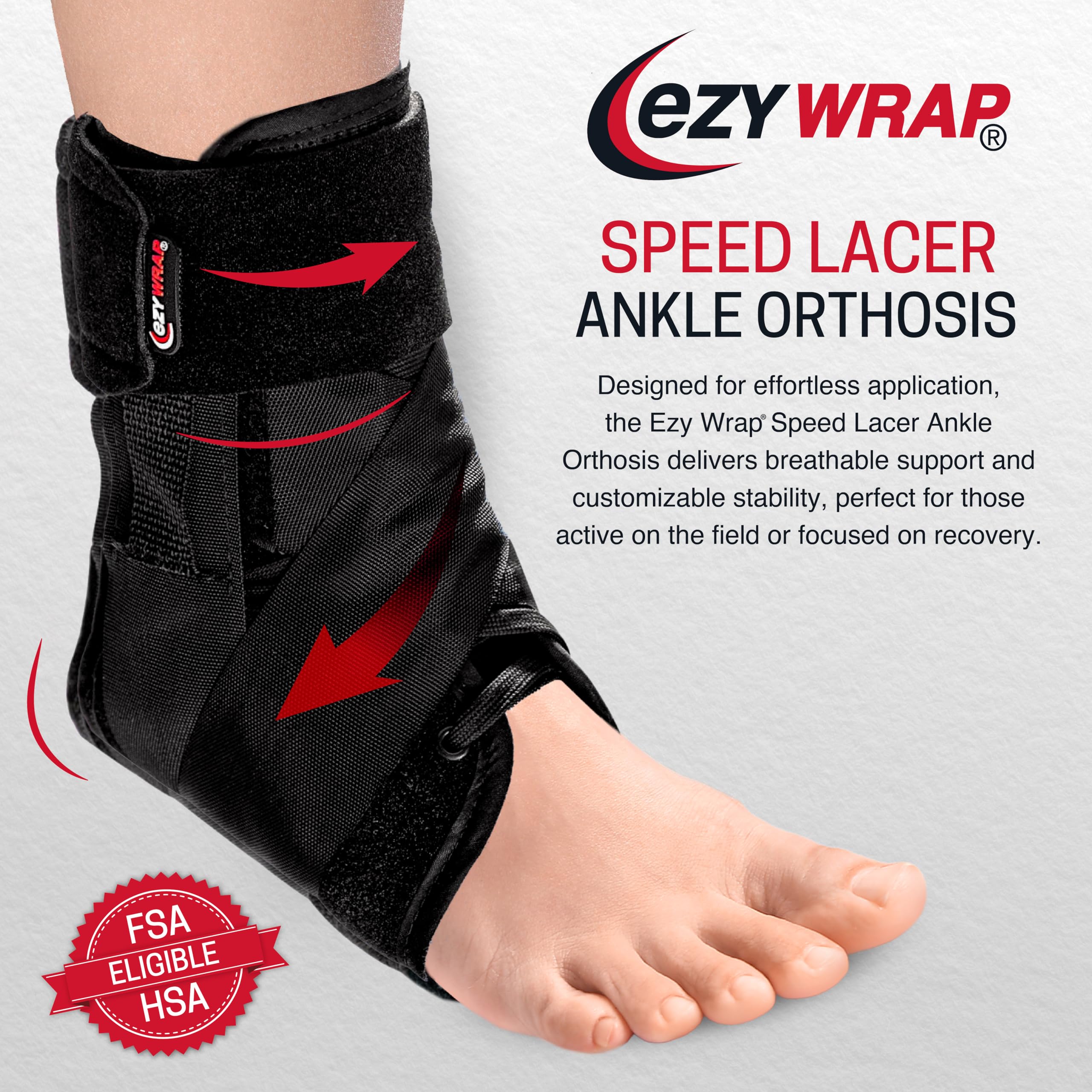 Amazon.com: Ezy Wrap Speed Lacer Ankle Brace Orthosis